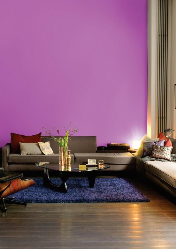 Màu tím trong thiết kế